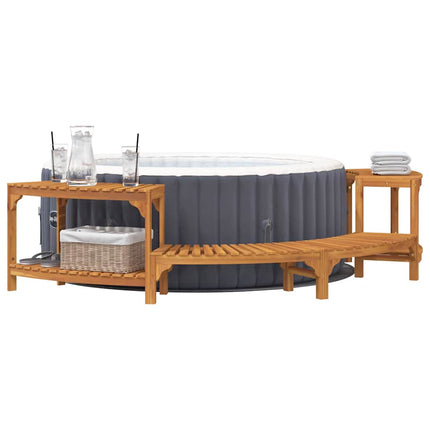 Hottub Omgeving Half-Rond Bruin