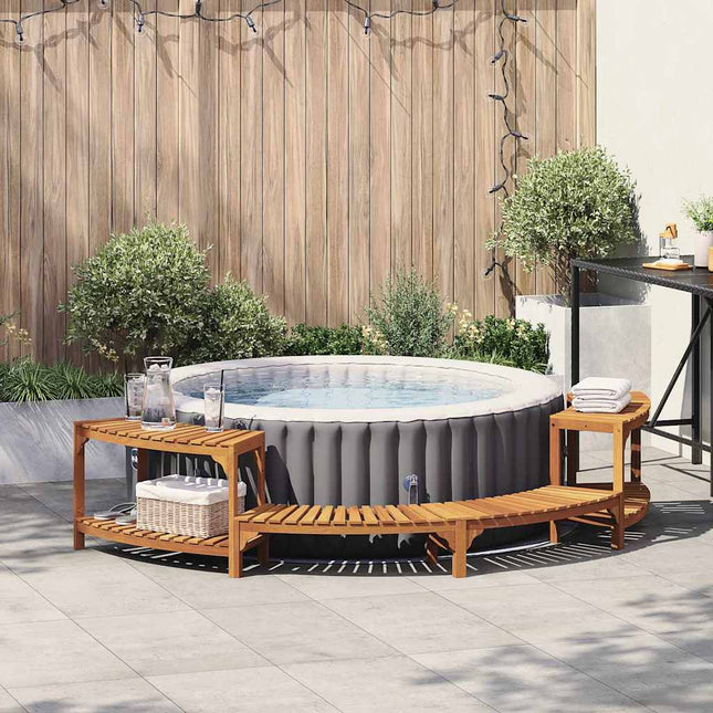 Hottub Omgeving Half-Rond Bruin