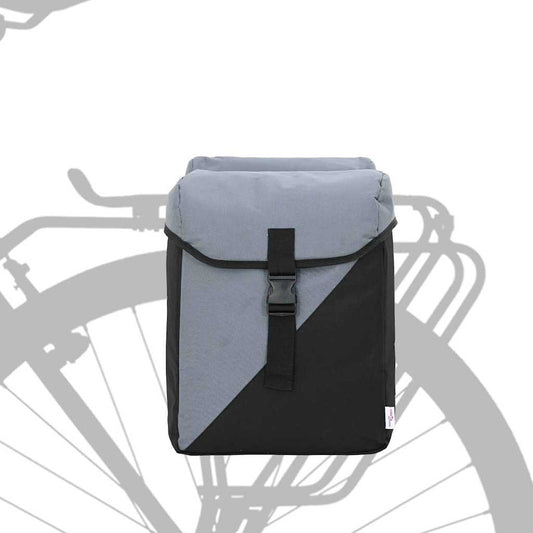 Fietstas Zwart en Grijs 15.5 x 31.5 x 40 cm Polyester