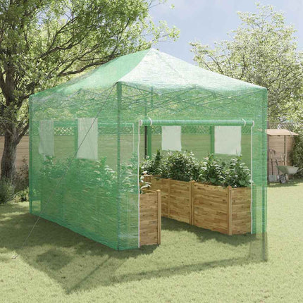 Kas Met Pop-Up Frame Met Dak Groen Ijzer