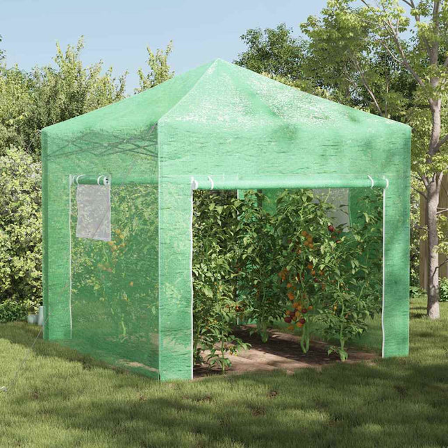 Kas Met Pop-Up Frame Met Dak Groen Ijzer