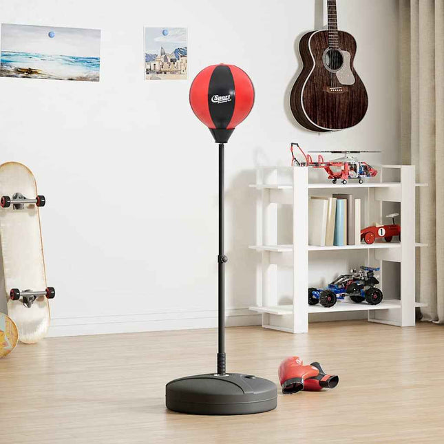 Boksballenset Met Handschoenen En Pomp Verstelbaar 81-122 Cm