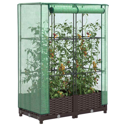 Plantenbak Verhoogd Met Kashoes Rattanlook