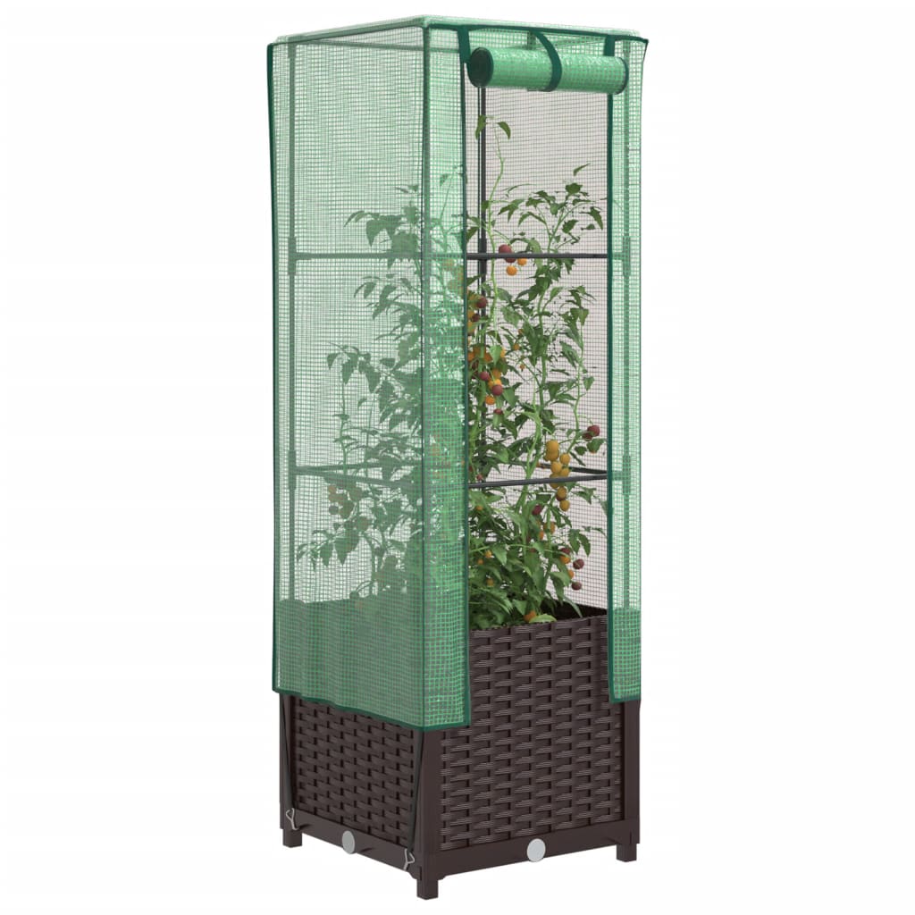 Plantenbak Verhoogd Met Kashoes Rattanlook