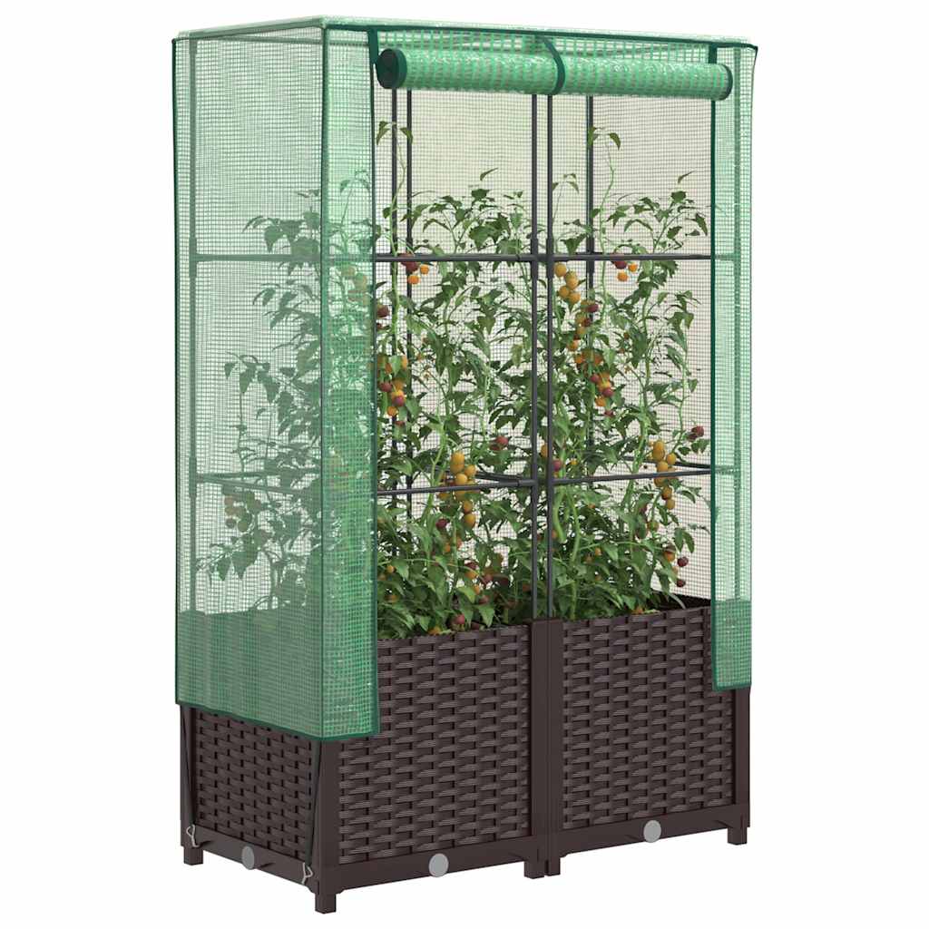 Plantenbak Verhoogd Met Kashoes Rattanlook