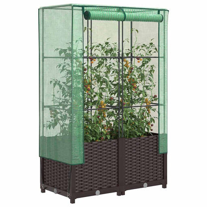 Plantenbak Verhoogd Met Kashoes Rattanlook