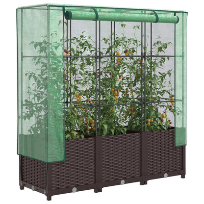 Plantenbak Verhoogd Met Kashoes Rattanlook