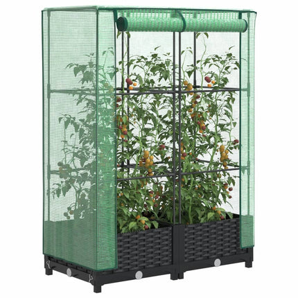 Tuinplantenbak Met Kasbedekking En Wielen Pp