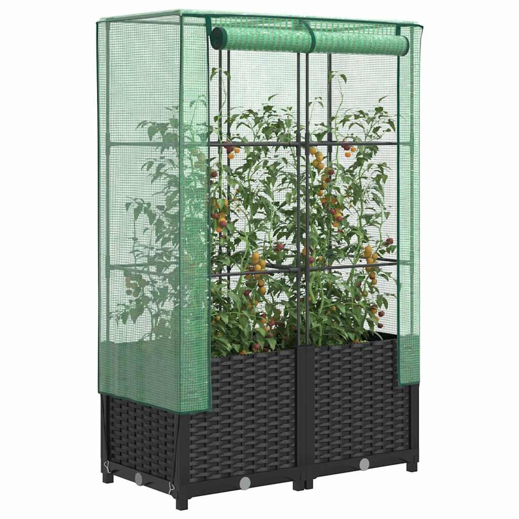 Plantenbak Verhoogd Met Kashoes Rattanlook