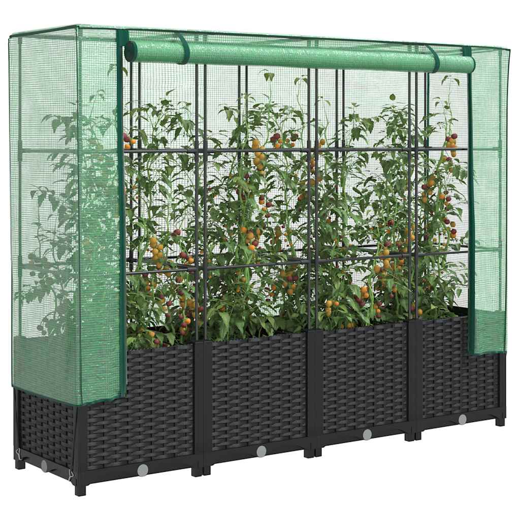 Plantenbak Verhoogd Met Kashoes Rattanlook