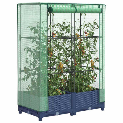 Tuinplantenbak Met Kasbedekking En Wielen Pp