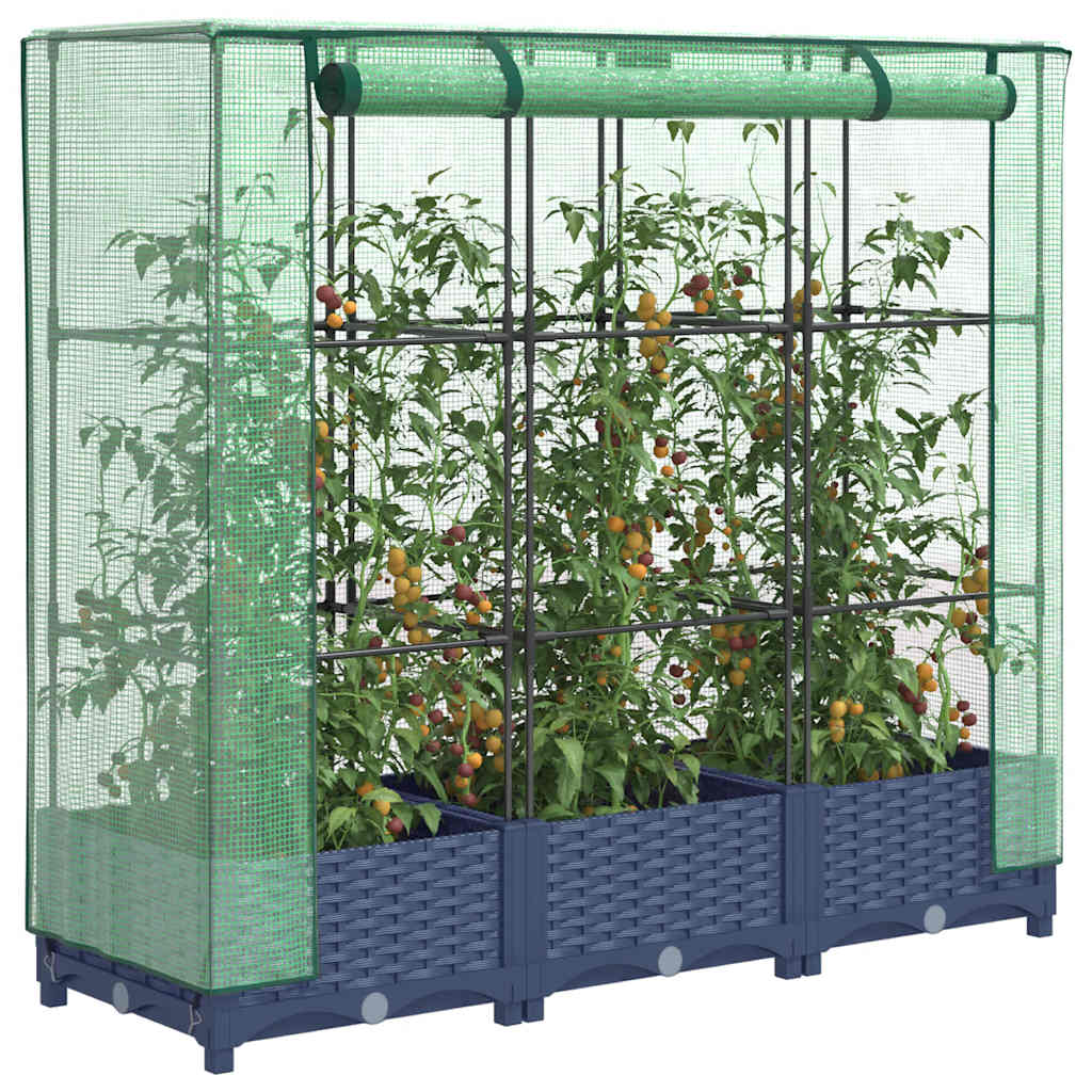 Plantenbak Verhoogd Met Kashoes Rattanlook