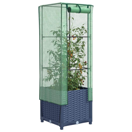 Tuinplantenbak Met Kasbedekking En Wielen Pp
