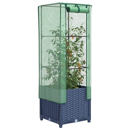 Plantenbak Verhoogd Met Kashoes Rattanlook