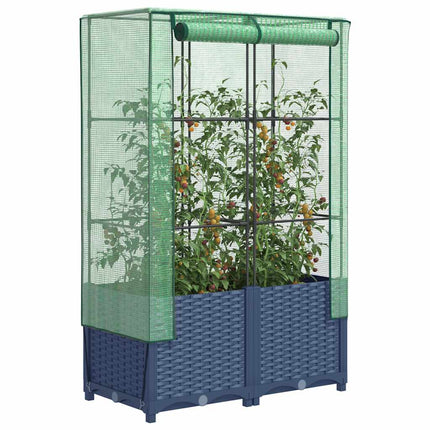 Tuinplantenbak Met Kasbedekking En Wielen Pp
