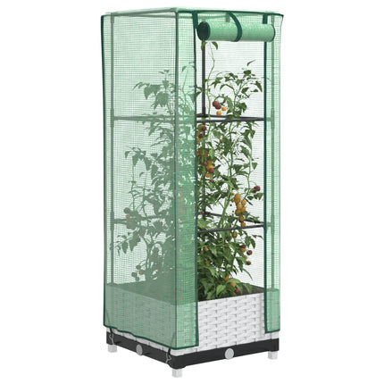 Tuinplantenbak Met Kasbedekking En Wielen Pp