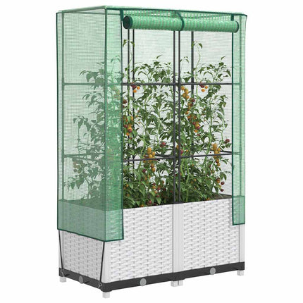 Tuinplantenbak Met Kasbedekking En Wielen Pp