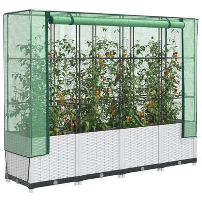 Plantenbak Verhoogd Met Kashoes Rattanlook
