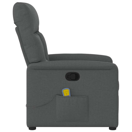 Massagestoel Donkergrijze Stof