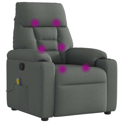 Massagestoel Donkergrijze Stof