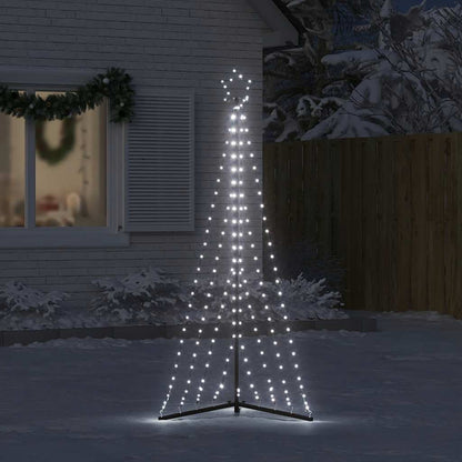 LED-kerstboom 339 LEDs koud wit 182 cm