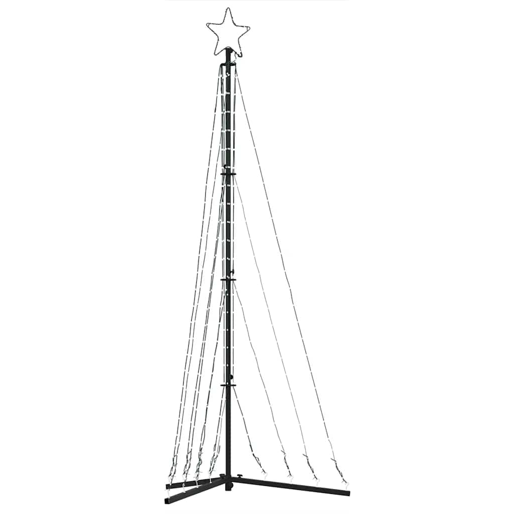 LED-kerstboom 339 LEDs koud wit 182 cm