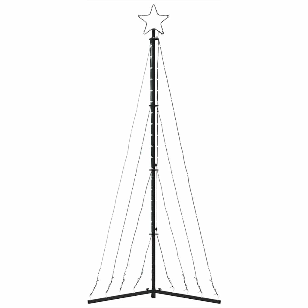 LED-kerstboom 339 LEDs koud wit 182 cm