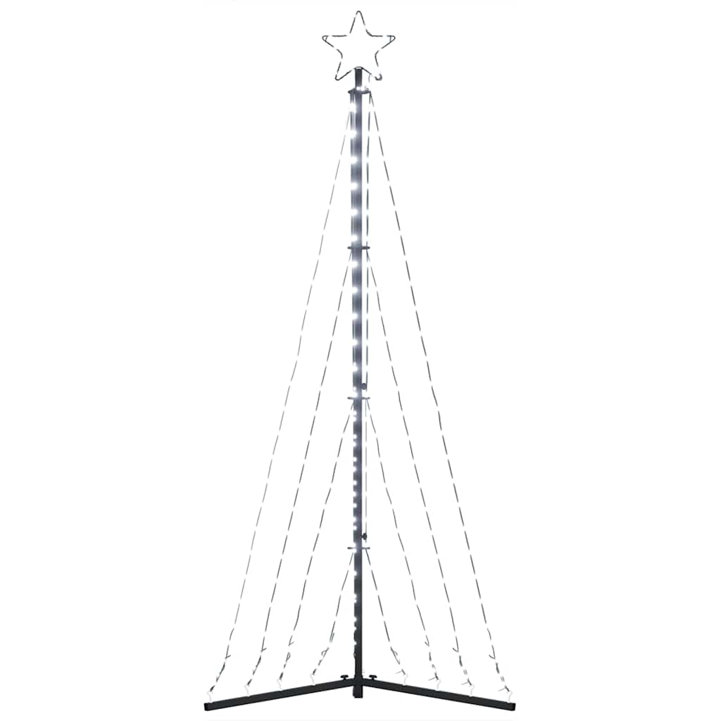 LED-kerstboom 339 LEDs koud wit 182 cm