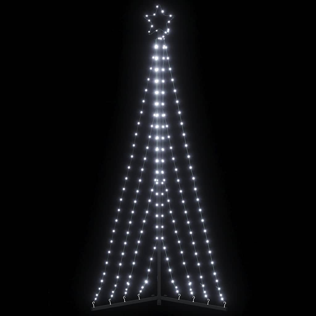 LED-kerstboom 339 LEDs koud wit 182 cm