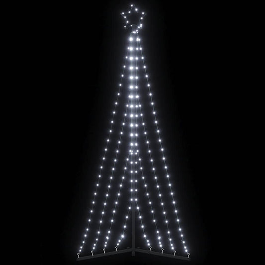 LED-kerstboom 339 LEDs koud wit 182 cm