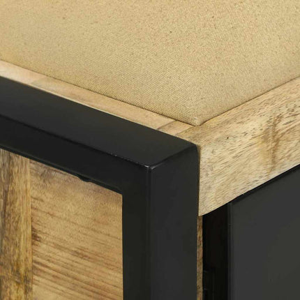 Bank Kast Bruin 100 X 35 X 50 Cm Massief Mangohout