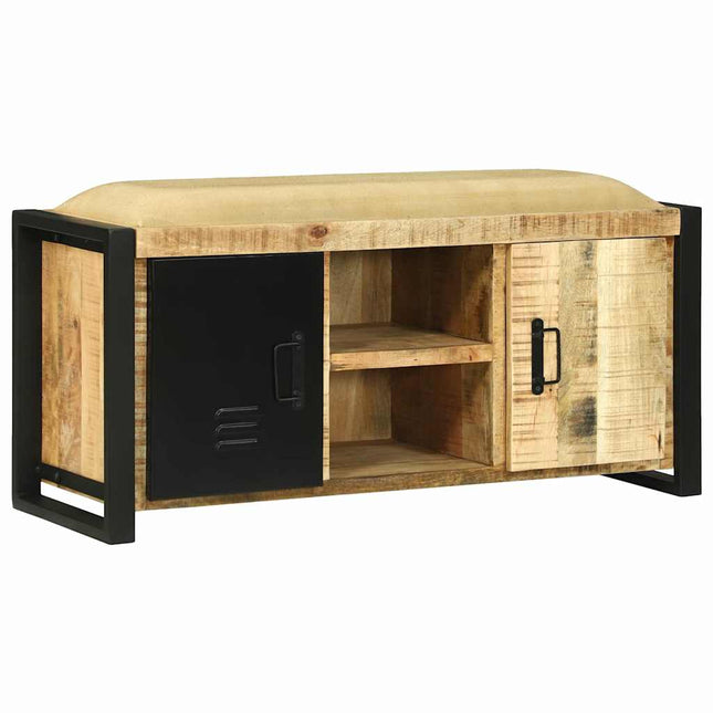 Bank Kast Bruin 100 X 35 X 50 Cm Massief Mangohout