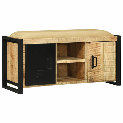 Bank Kast Bruin 100 X 35 X 50 Cm Massief Mangohout