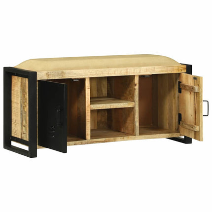 Bank Kast Bruin 100 X 35 X 50 Cm Massief Mangohout