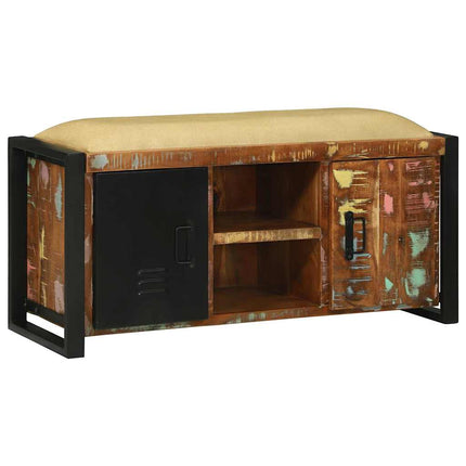 Bank Kast Bruin 100 X 35 X 50 Cm Massief Mangohout