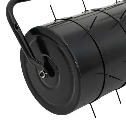 Gazonroller Trekbaar Met Beluchtingsklemmen 63 L Ijzer En Staal Zwart
