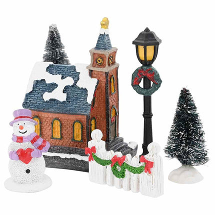 Kerst Tafeldecoratie 24 St Hars, Kunststof Multikleur