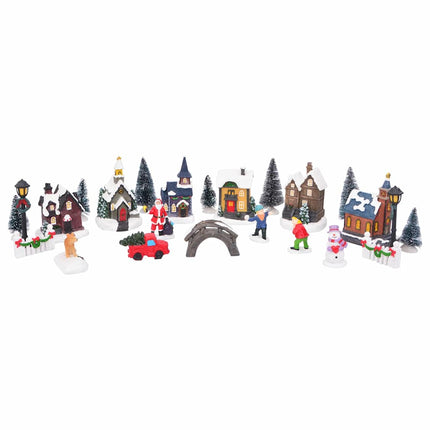 Kerst Tafeldecoratie 24 St Hars, Kunststof Multikleur