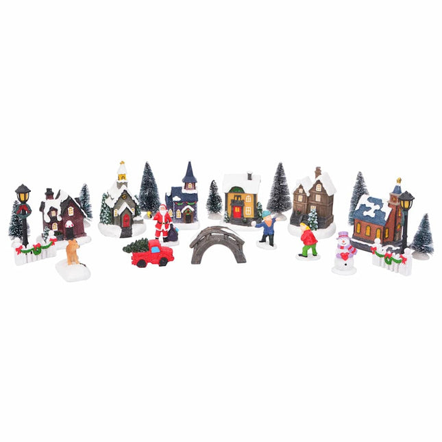 Kerst Tafeldecoratie 24 St Hars, Kunststof Multikleur