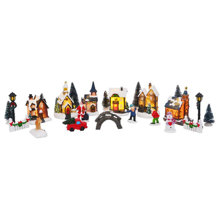 Kerst Tafeldecoratie 24 St Hars, Kunststof Multikleur