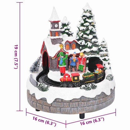 Kerst Tafelopstelling Multikleur 16 x 16 x 19 cm Kunststof