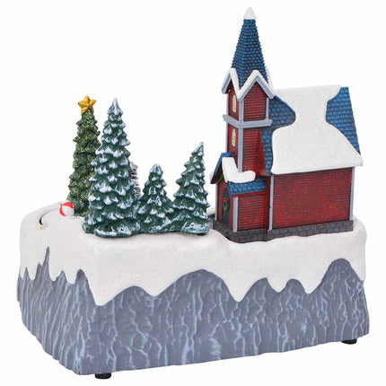 Kerstdorp Decoratie 20,5 X 17 X 21 Cm Kunststof Meerkleurig
