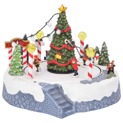 Kerstdorp Decoratie 22 X 21,5 X 17 Cm Kunststof Meerkleurig