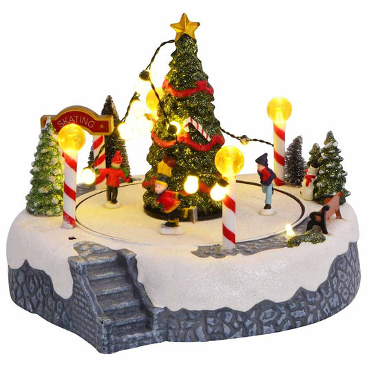 Kerstdorp Decoratie Multikleur 22 x 21.5 x 17 cm Kunststof