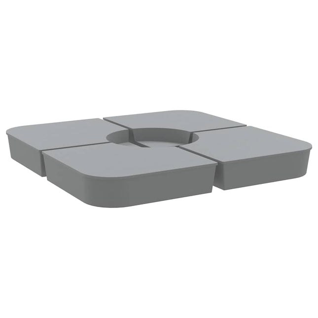 4-Delige Set Parasolvoeten Voor Kruisvoet Parasol 100 Kg Pp