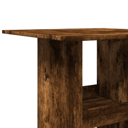 Bartafel Met Opbergruimte 60X60X102 Cm Hout Kleur