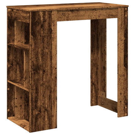 Bartafel Met Rekken 102X50X103,5 Cm Bewerkt Hout Kleur