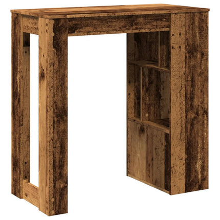Bartafel Met Rekken 102X50X103,5 Cm Bewerkt Hout Kleur
