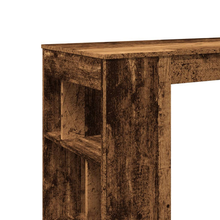 Bartafel Met Rekken 102X50X103,5 Cm Bewerkt Hout Kleur