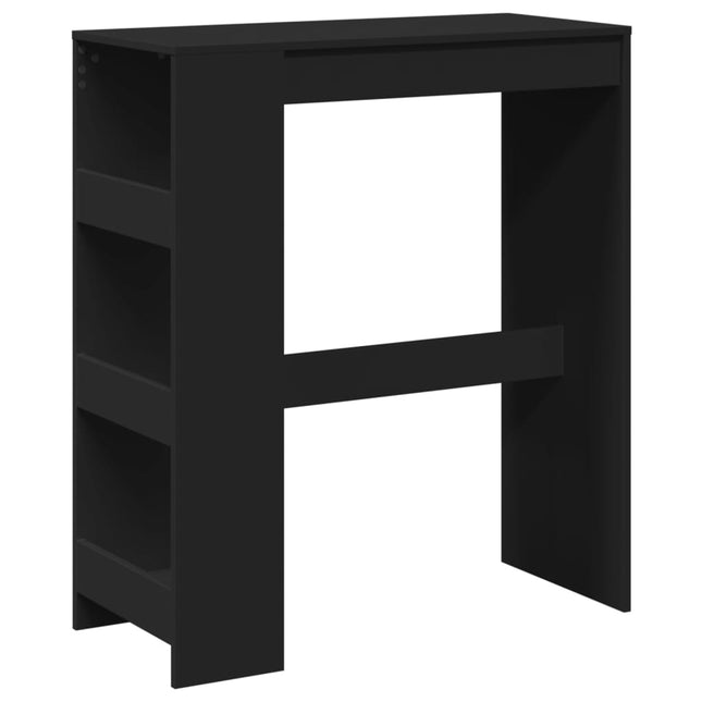 Bartafel Met Rekken 90X40X103,5 Cm Bewerkt Hout